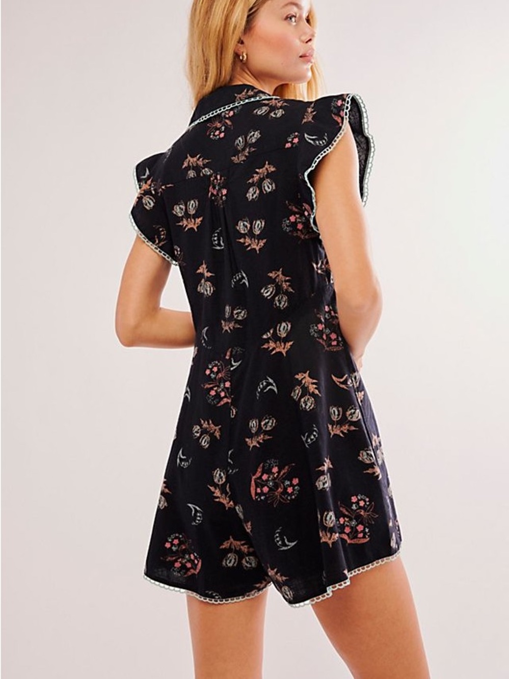 Free People Good Things Floral Embroidered Romper - Picture 4 of 8